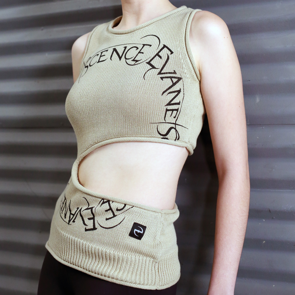 Circle Logo Cut Out Sweater Vest