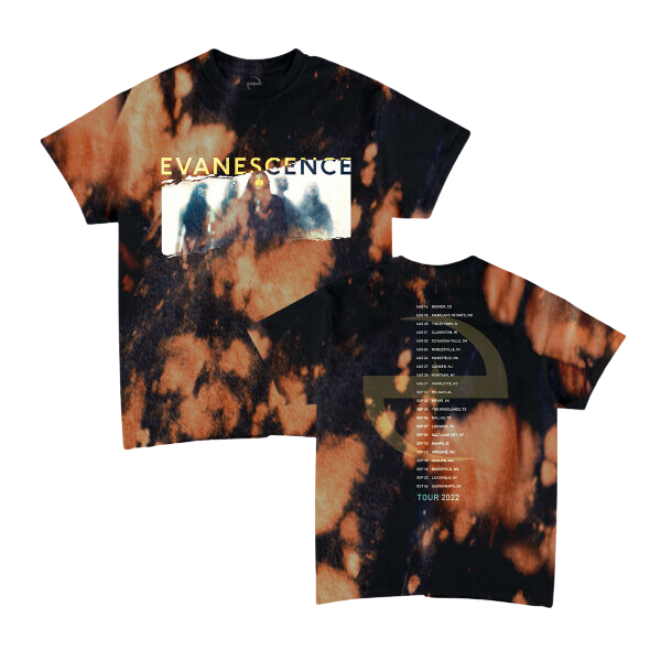 Evanescence Tie Dye Band Photo Tour Cities Tee