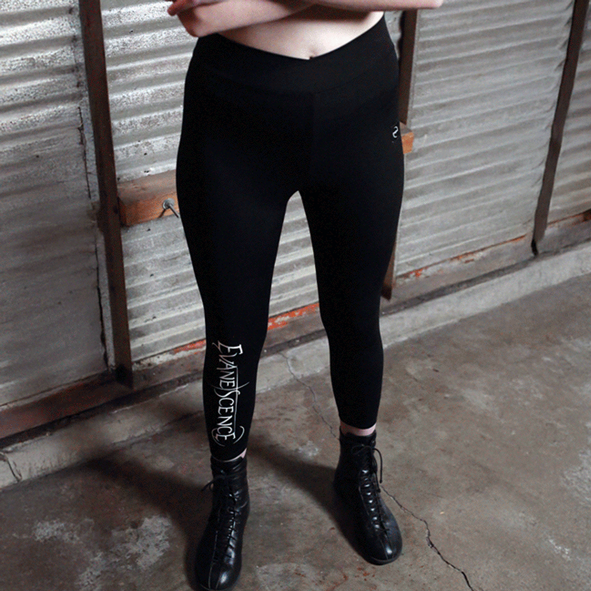 Logo Asymmetrical Waist Leggings